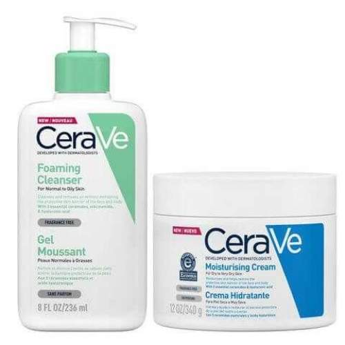 CeraVe CRV00017 Foaming Cleanser 236 ml + Moisturising Cream 340 gr Kışa Hazırlık Seti CeraVe CRV00017 Foaming Cleanser 236 ml + Moisturising Cream 340 gr Kışa Hazırlık Seti