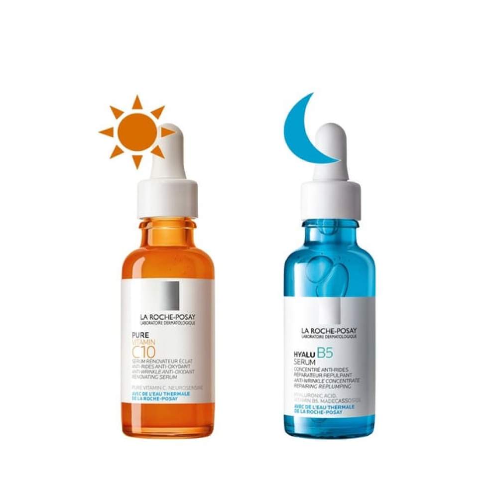 La Roche-Posay Vitamin C10 30 ml + Hyalu B5 10 ml Serum Set La Roche-Posay Vitamin C10 30 ml + Hyalu B5 10 ml Serum Set