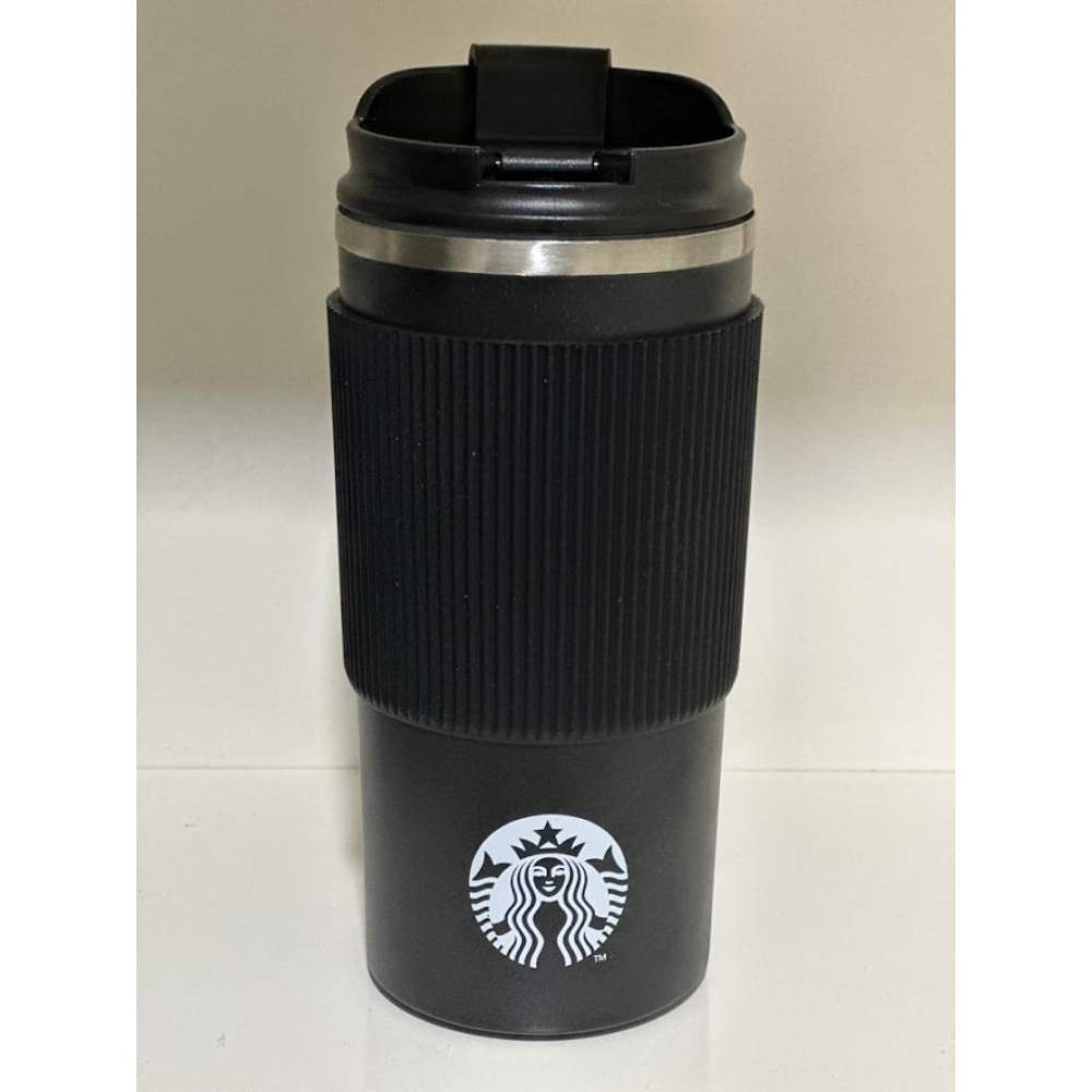 Starbucks Çizgi Desenli Siyah Paslanmaz Çelik Termos - 450 ml Starbucks Çizgi Desenli Siyah Paslanmaz Çelik Termos - 450 ml