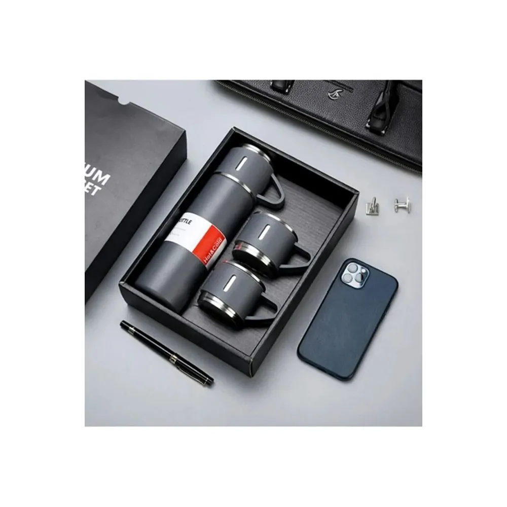 Stainless Steel Vacuum Flask Paslanmaz Çelik Termos Gri 500 Ml Stainless Steel Vacuum Flask Paslanmaz Çelik Termos Gri 500 Ml