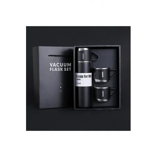 Stainless Steel Vacuum Flask Paslanmaz Çelik Termos Siyah 500 Ml Stainless Steel Vacuum Flask Paslanmaz Çelik Termos Siyah 500 Ml