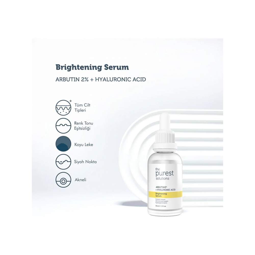 The Purest Solutions Arbutin 2% + 30 ml Hyaluronic Acid Brightening Serum The Purest Solutions Arbutin 2% + 30 ml Hyaluronic Acid Brightening Serum