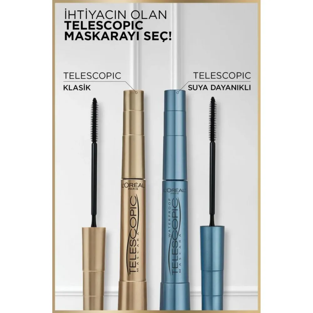 Loreal Paris Telescopic Siyah Suya Dayanıklı Maskara