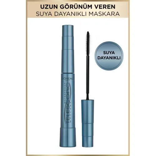 Loreal Paris Telescopic Siyah Suya Dayanıklı Maskara Loreal Paris Telescopic Siyah Suya Dayanıklı Maskara