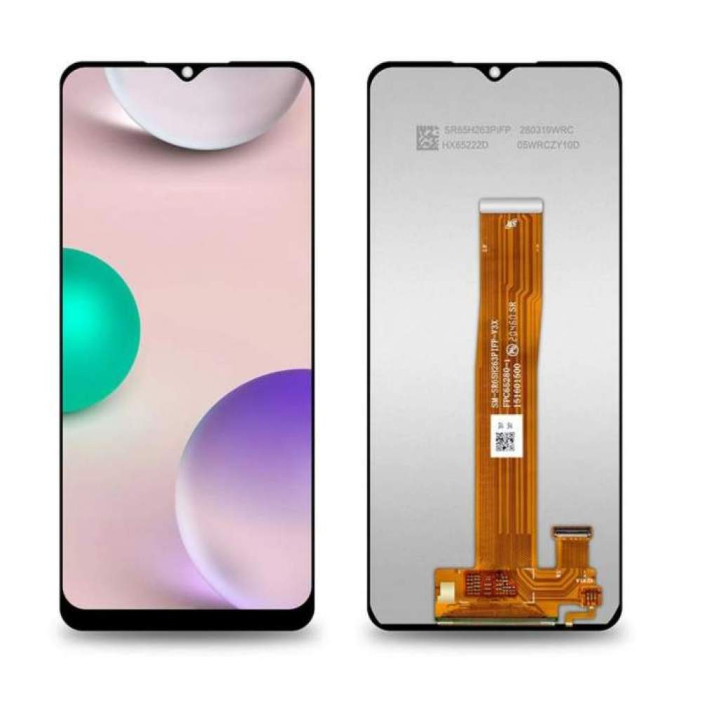 imponic LCD ekran Samsung Galaxy M12 SM-M127G M127 SM-M127F siyah + alet ile uyumlu