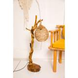 Dekoratif El Yapımı Top Masa Lambası Abajur