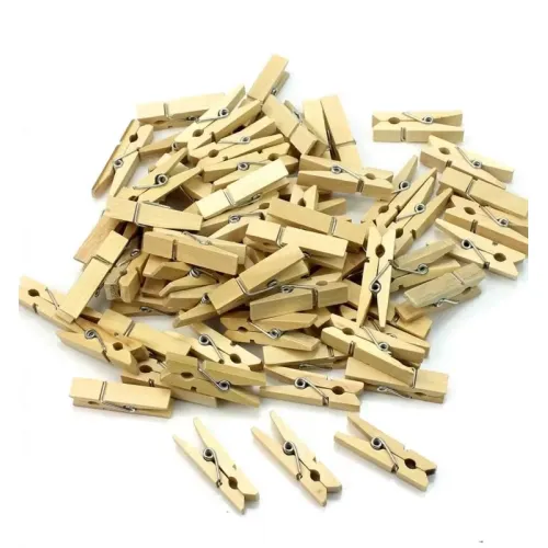 100lü Ahşap Mandal 2.5cm (10lu Paket-1000 Adet) 100lü Ahşap Mandal 2.5cm (10lu Paket-1000 Adet)