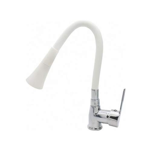 Oynar Başlıklı Çelik Spiral Üzeri Silikon Kaplama Musluk Başlığı Kobra Fonksiyonlu Musluk - Beyaz Oynar Başlıklı Çelik Spiral Üzeri Silikon Kaplama Musluk Başlığı Kobra Fonksiyonlu Musluk - Beyaz