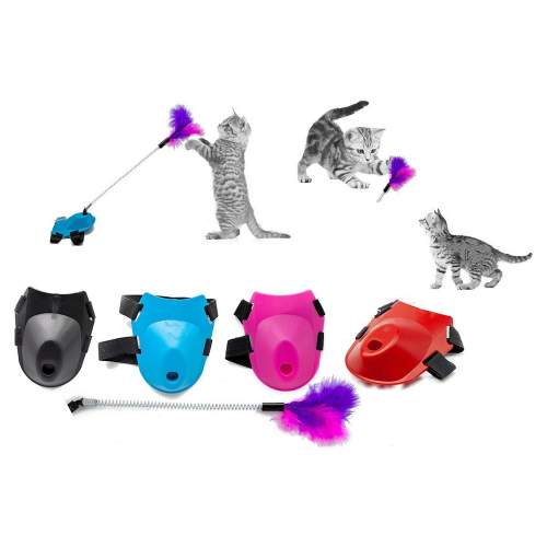 Tüylü Yaylı Kedi Ayak Oltası Kedi Oyuncağı 9 cm-35 cm Siyah Tüylü Yaylı Kedi Ayak Oltası Kedi Oyuncağı 9 cm-35 cm Siyah