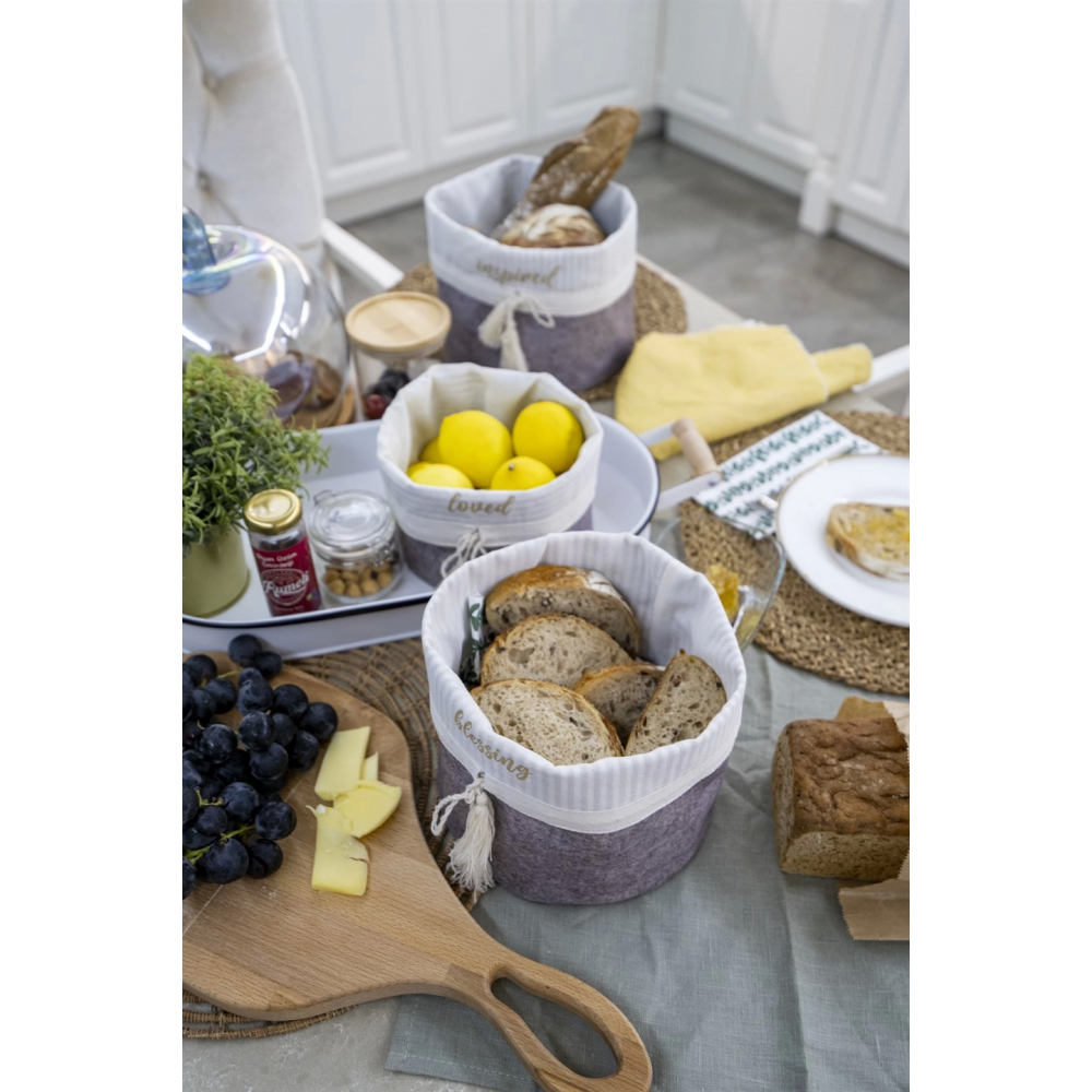 Yuvarlak Katlanabilir Çok Amaçlı Saklama Organizer Kutu Keçe Sepet (maxi) - 03396 Yuvarlak Katlanabilir Çok Amaçlı Saklama Organizer Kutu Keçe Sepet (maxi) - 03396