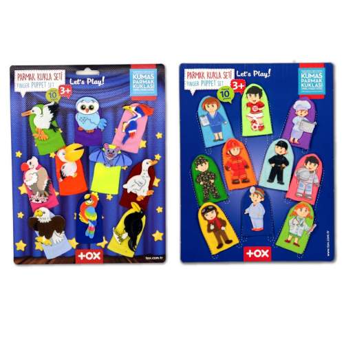 2 Set - 20 Parça Meslekler ve Uçan Hayvanlar Parmak Kukla 2 Set - 20 Parça Meslekler ve Uçan Hayvanlar Parmak Kukla