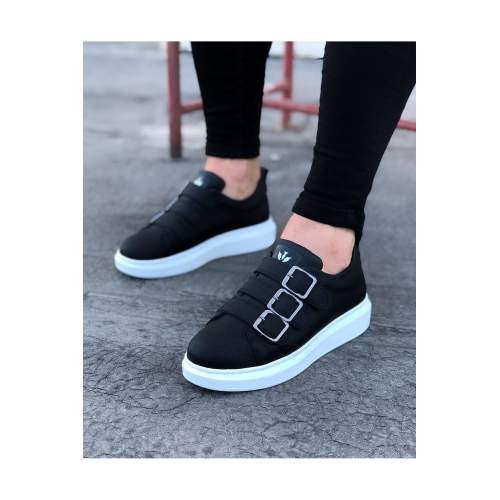 Siyah Tokalı Kalın Taban Erkek Ayakkabı Siyah Tokalı Kalın Taban Erkek Ayakkabı