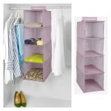Dolap İçi Düzenleyici Katlanabilir Çok Amaçlı 4 Bölmeli Çizgili Bez Organizer (pembe) Dolap İçi Düzenleyici Katlanabilir Çok Amaçlı 4 Bölmeli Çizgili Bez Organizer (pembe)