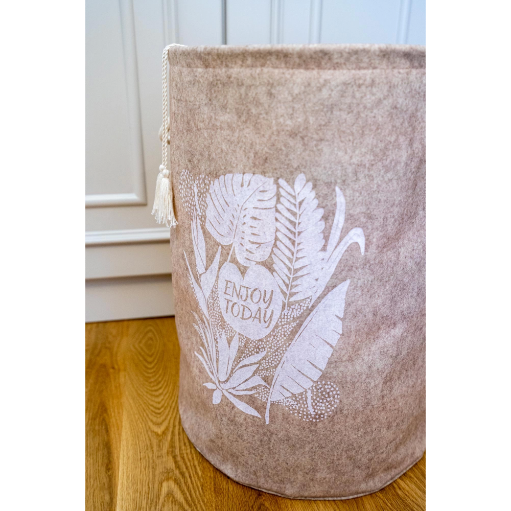 Torbalı Ve Kulplu Püskül Detaylı Düzenleyici Çok Amaçlı Organizer Keçe Sepet -03631 Torbalı Ve Kulplu Püskül Detaylı Düzenleyici Çok Amaçlı Organizer Keçe Sepet -03631