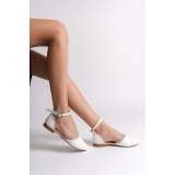 Lisinya948 Tokalı Ortopedik Rahat Taban Taş Detaylı Kadın Babet Ayakkabı KT Beyaz Lisinya948 Tokalı Ortopedik Rahat Taban Taş Detaylı Kadın Babet Ayakkabı KT Beyaz