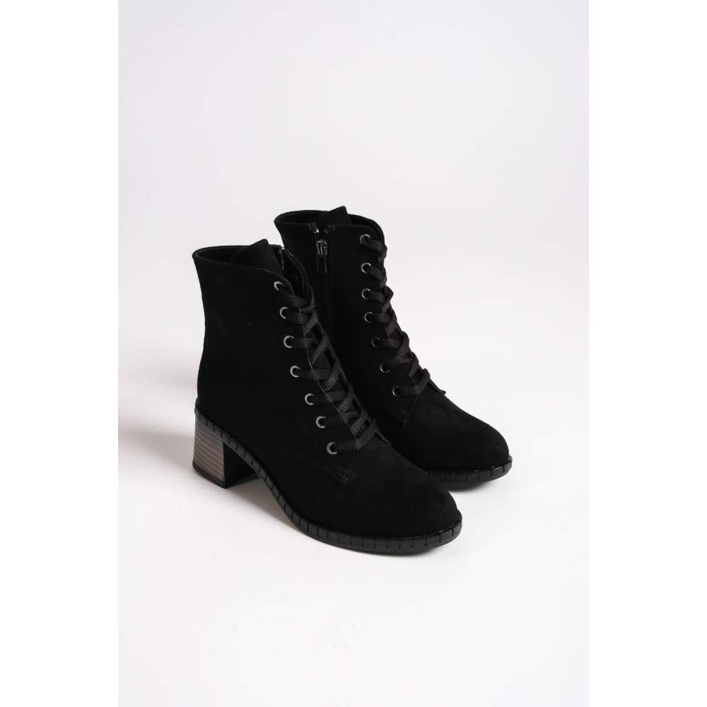 Lisinya948 Bağcıklı Fermuarlı Ortopedik Taban Suya ve Soğuğa Dayanıklı Topuklu Süet Kadın Bot ST Siyah Lisinya948 Bağcıklı Fermuarlı Ortopedik Taban Suya ve Soğuğa Dayanıklı Topuklu Süet Kadın Bot ST Siyah