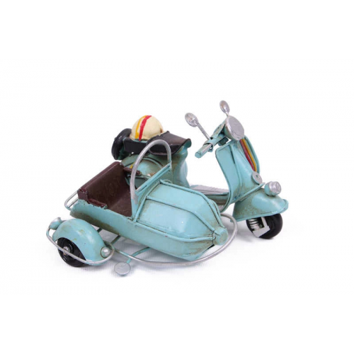Vintage Tasarım Dekoratif Metal Scooter Sepetli Vintage Tasarım Dekoratif Metal Scooter Sepetli