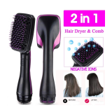 Elektrikli Hava Üflemeli 2 İn 1 Saç Düzleştirici Fön Tarağı