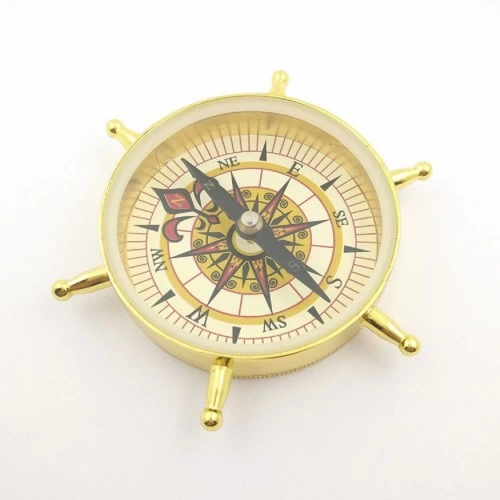 -estetik Tasarım Dümen Model Pirinç Pusula -estetik Tasarım Dümen Model Pirinç Pusula