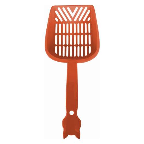 İnce Elekli Kedi Kumu Küreği Medium 10-25 cm Turuncu