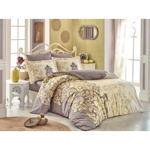 Çift Kişilik Poplin Nevresim Mirella Cappucino