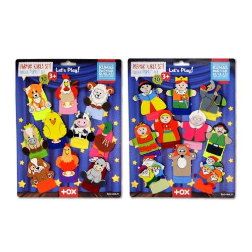 2 Set - 20 Parça Masal Kahramanları ve Çiftlik Hayvanlar Parmak Kukla 2 Set - 20 Parça Masal Kahramanları ve Çiftlik Hayvanlar Parmak Kukla