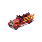 Vintage Tasarım Dekoratif Metal Araba İtfaiye Aracı