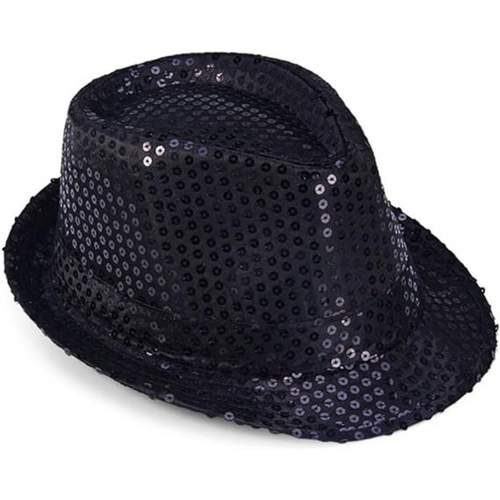 Çocuk Boy Siyah Payetli Şapka Gösteri Şapkası Michael Jackson Şapkası 54 No Çocuk Boy Siyah Payetli Şapka Gösteri Şapkası Michael Jackson Şapkası 54 No