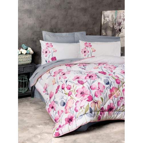 Carla Gri Çift Kişilik Ranforce Uyku Seti Carla Gri Çift Kişilik Ranforce Uyku Seti