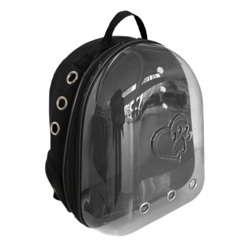 Kalpli Patili Astronot Şeffaf Taşıma Sırt Çantası Siyah 24x32x42 cm Kalpli Patili Astronot Şeffaf Taşıma Sırt Çantası Siyah 24x32x42 cm