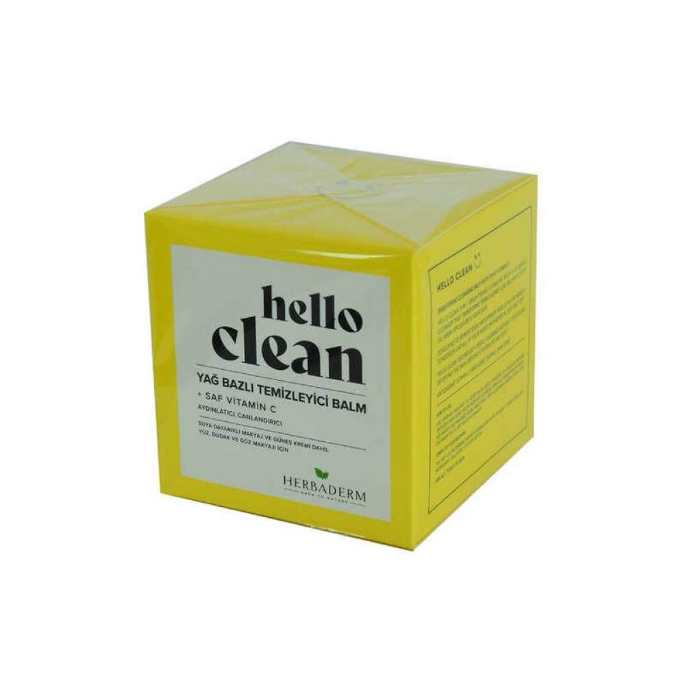 Hello Clean Yüz Dudak ve Göz için Yağ Bazlı Temizleyici Balm Saf C Vitaminli 100 ML Hello Clean Yüz Dudak ve Göz için Yağ Bazlı Temizleyici Balm Saf C Vitaminli 100 ML