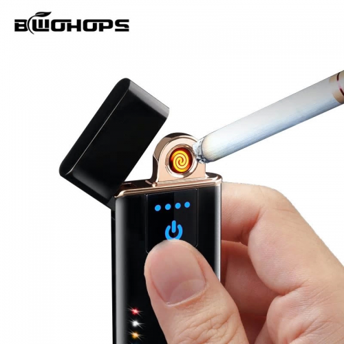 Elektronik Şarj Edilebilir Alevsiz Usb Dokunmatik Siyah Çakmak - Kutulu Elektronik Şarj Edilebilir Alevsiz Usb Dokunmatik Siyah Çakmak - Kutulu