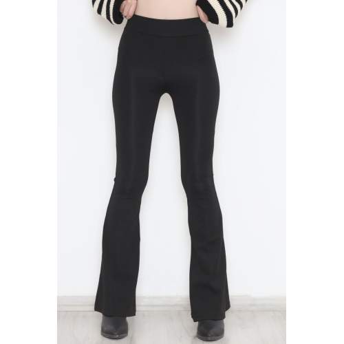 İspanyol Paça Tayt Siyah1 İspanyol Paça Tayt Siyah1