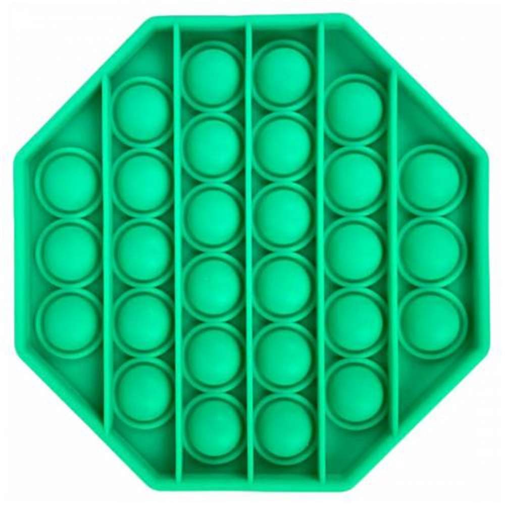 Sekizgen Tek Renk Pop Push İt Anti Stres Baloncukları Bubble Fidget
