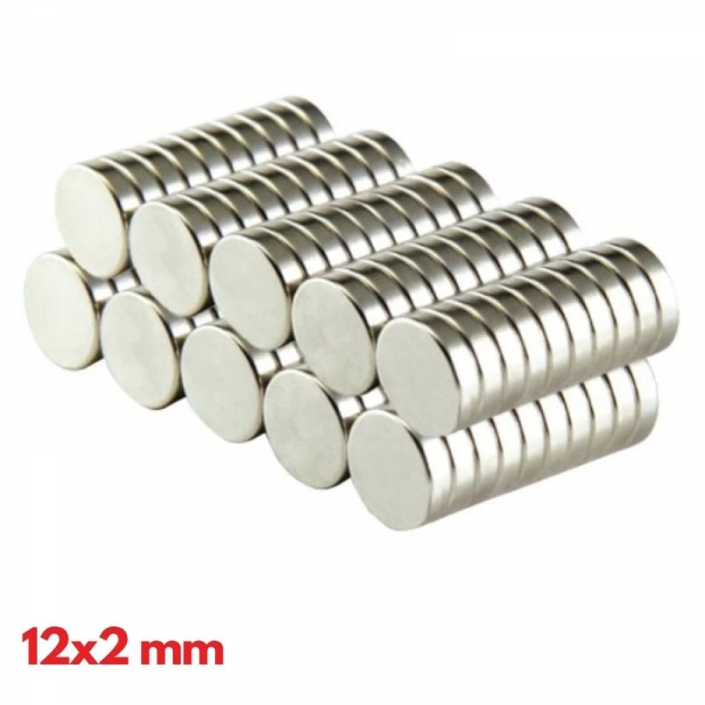N35 12x2 Mm Neodyum Mıknatıs 500 Adet, Yuvarlak, Nikel Kaplamalı Kaliteli Ve Dayanıklı Ürün N35 12x2 Mm Neodyum Mıknatıs 500 Adet, Yuvarlak, Nikel Kaplamalı Kaliteli Ve Dayanıklı Ürün