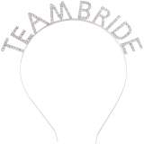 Gümüş Kaplama Kristal Taşlı Team Bride Taç 16x17 cm