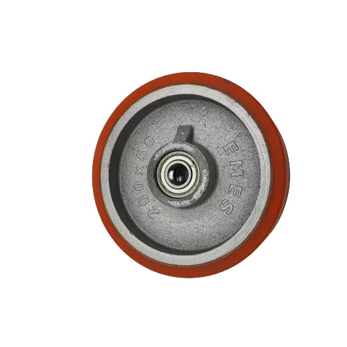 Transpalet Tekeri Döküm Poliüretan Kaplamalı Bilyalı Rulmanlı 200x50x20 (Lisinya) Transpalet Tekeri Döküm Poliüretan Kaplamalı Bilyalı Rulmanlı 200x50x20 (Lisinya)