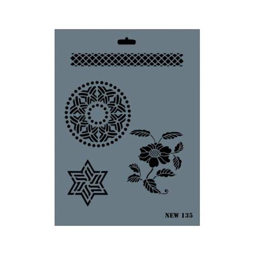 Rich New Seri N-135 Stencil 35x25 cm Rich New Seri N-135 Stencil 35x25 cm