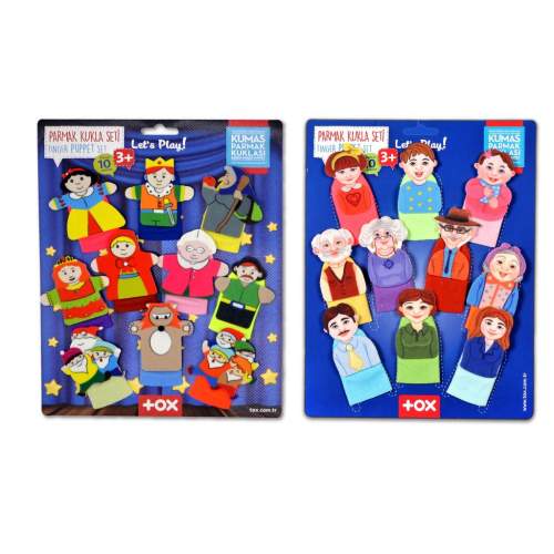 2 Set - 20 Parça Masal Kahramanları ve Aile Bireyleri Parmak Kukla 2 Set - 20 Parça Masal Kahramanları ve Aile Bireyleri Parmak Kukla