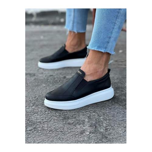 Siyah Düz Casual Erkek Ayakkabı Siyah Düz Casual Erkek Ayakkabı