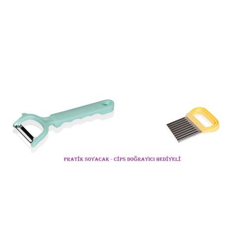 Pratik Soyacak - Cips Doğrayıcı Hediyeli Pratik Soyacak - Cips Doğrayıcı Hediyeli