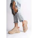 Lisinya948 Bağcıklı Ortopedik Taban Triko Detaylı Kadın Spor Ayakkabı TT Ten/Turuncu Lisinya948 Bağcıklı Ortopedik Taban Triko Detaylı Kadın Spor Ayakkabı TT Ten/Turuncu