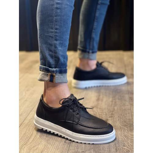 Günlük Ayakkabı T Siyah (Beyaz Taban) Günlük Ayakkabı T Siyah (Beyaz Taban)