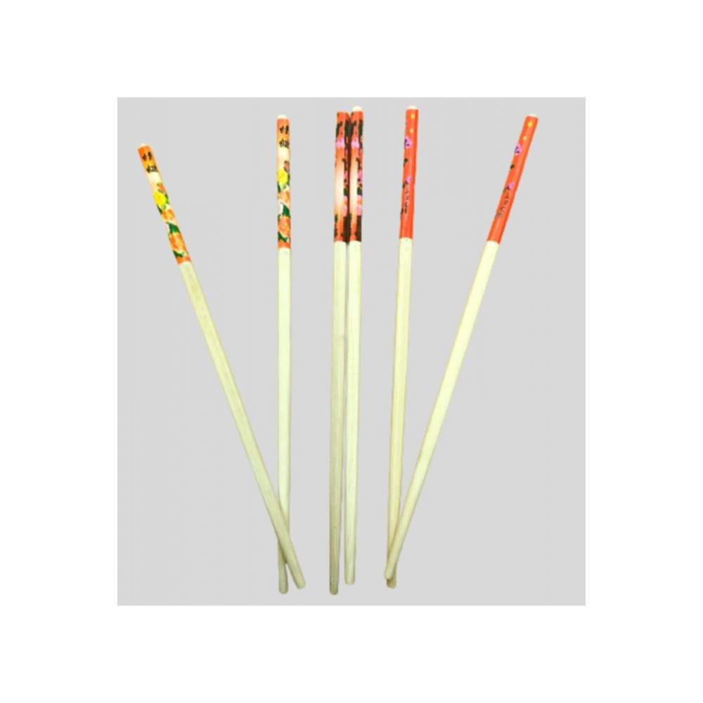 Bambu Chopstick Çubuk Yemek Çubuğu Yıkanabilir Tekrar Kullanılabilir (10 Çift- 20 Adet )