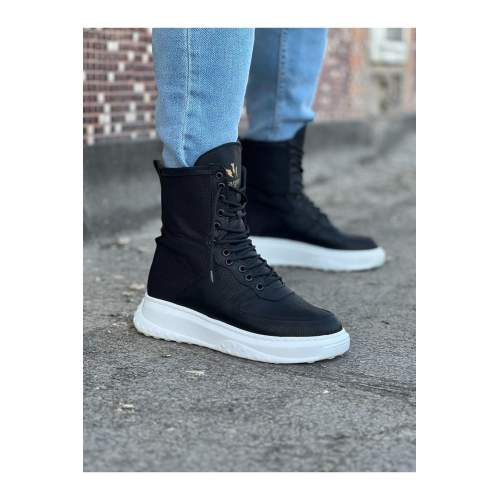 Siyah Cilt Uzun Bağcıklı Bot Siyah Cilt Uzun Bağcıklı Bot