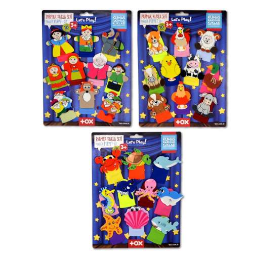 3 Set - 30 Parça Masal Kahramanları, Deniz Canlıları ve Çiftlik Hayvanları Parmak Kukla 3 Set - 30 Parça Masal Kahramanları, Deniz Canlıları ve Çiftlik Hayvanları Parmak Kukla