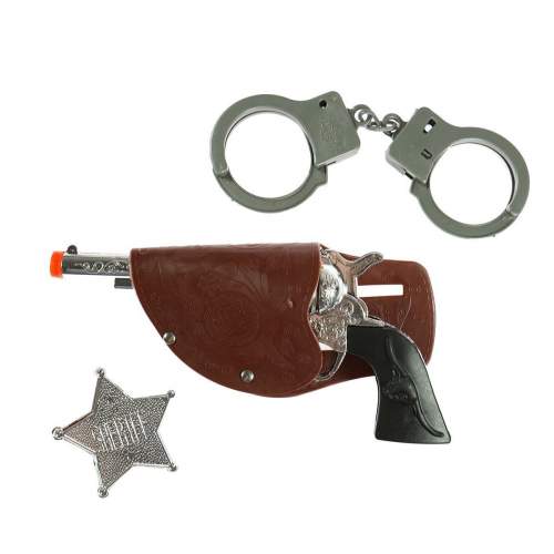 Gösteriler İçin Kovboy Sheriff Tabancası Kelepçesi ve Rozet Kostüm Seti 3 Parça Gösteriler İçin Kovboy Sheriff Tabancası Kelepçesi ve Rozet Kostüm Seti 3 Parça