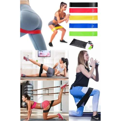 5 Li Set Aerobik Bandı Fitness Egzersiz Plates Direnç Lastiği Crossfit Kas Germe Ve Jimnastik Seti 5 Li Set Aerobik Bandı Fitness Egzersiz Plates Direnç Lastiği Crossfit Kas Germe Ve Jimnastik Seti