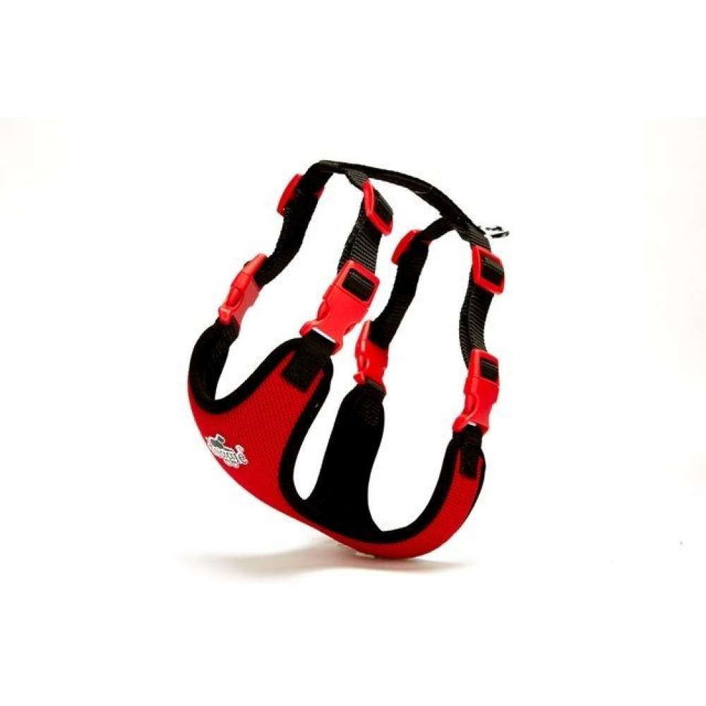 Yumuşak Softlu Köpek Göğüs Tasması 40/45 cm Kırmızı