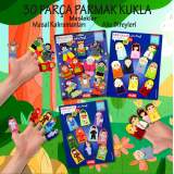 3 Set - 30 Parça Masal Kahramanları, Meslekler ve Aile Bireyleri Parmak Kukla 3 Set - 30 Parça Masal Kahramanları, Meslekler ve Aile Bireyleri Parmak Kukla